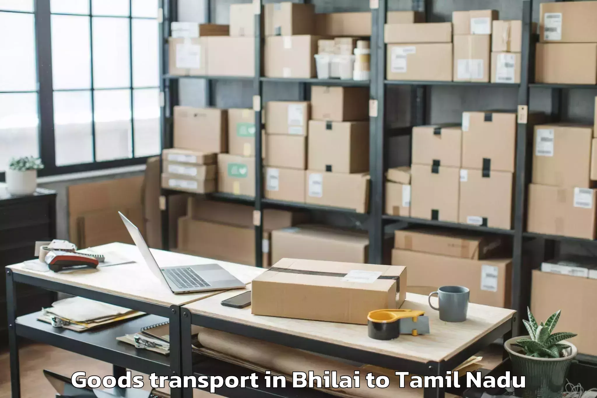 Affordable Bhilai to Andipatti Goods Transport